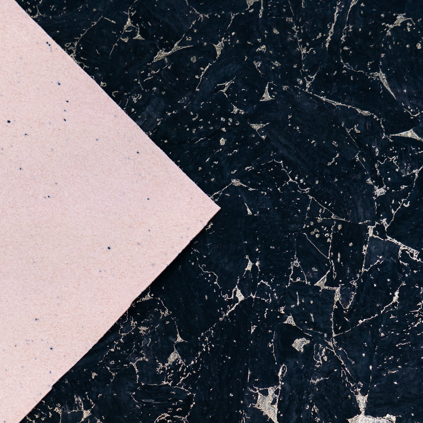 Black Cork Fabric with Gold Flecks COF-694