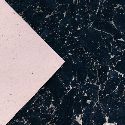 Black Cork Fabric with Gold Flecks COF-694