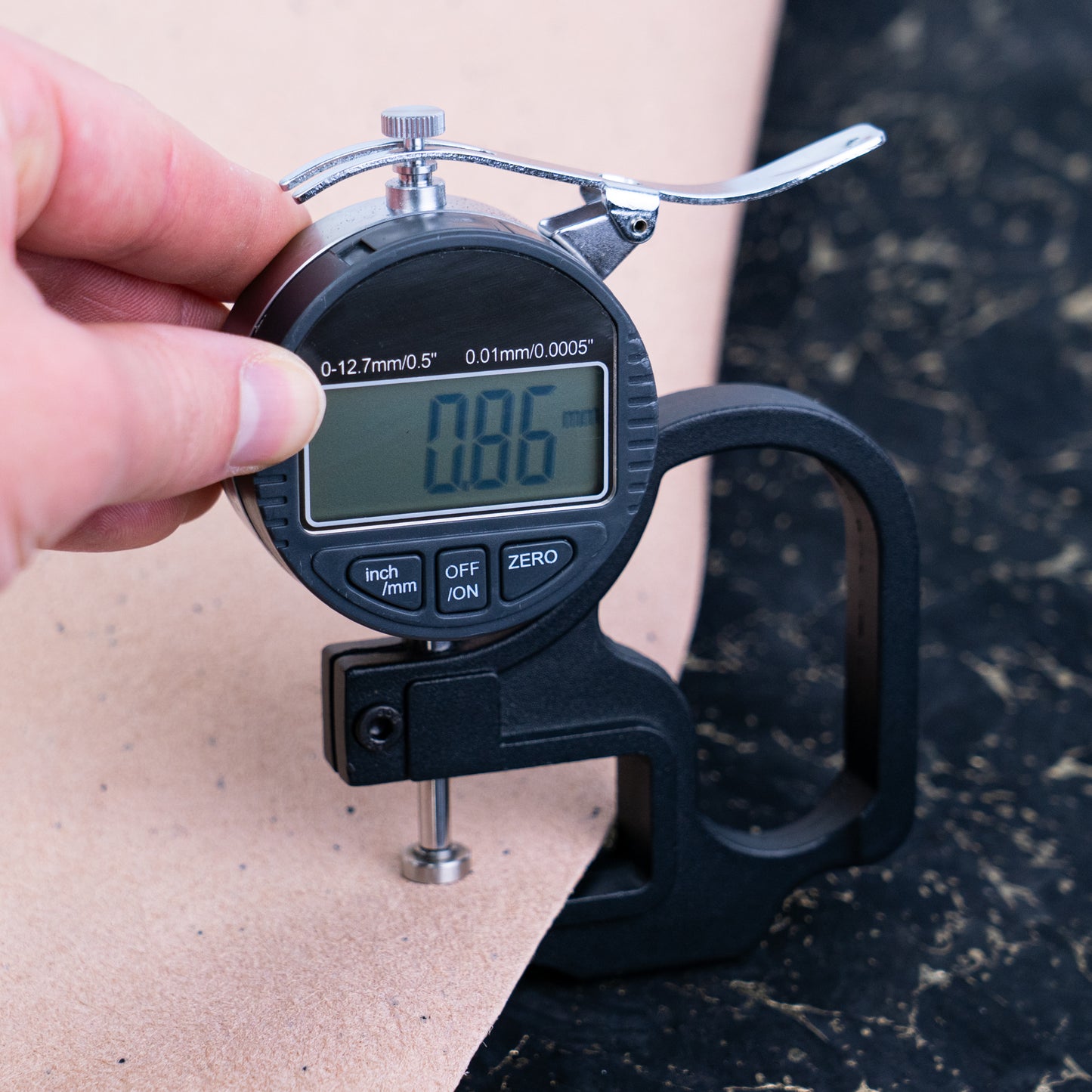 Black Cork Fabric with Gold Flecks COF-694