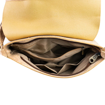 Printed Cork Crossbody Bag with Adjustable Strap BAGD-666