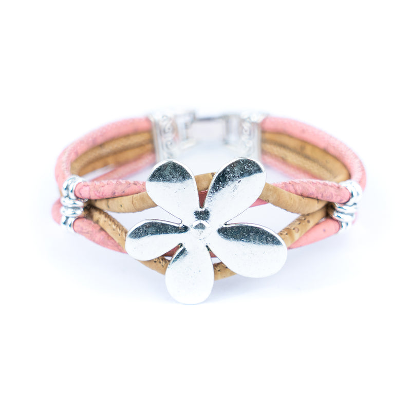 Natural Cork and flower Accessories Handmade Women&