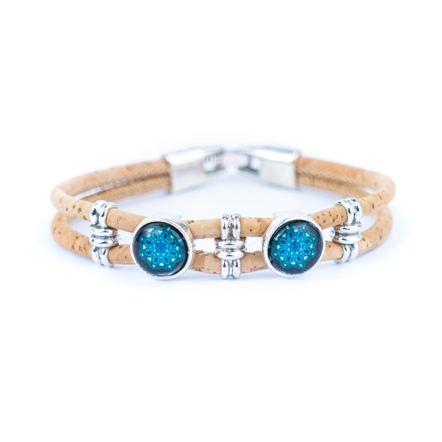 Natural Cork and Accessories Handmade Women's cork Bracelet BR-467-MIX-5