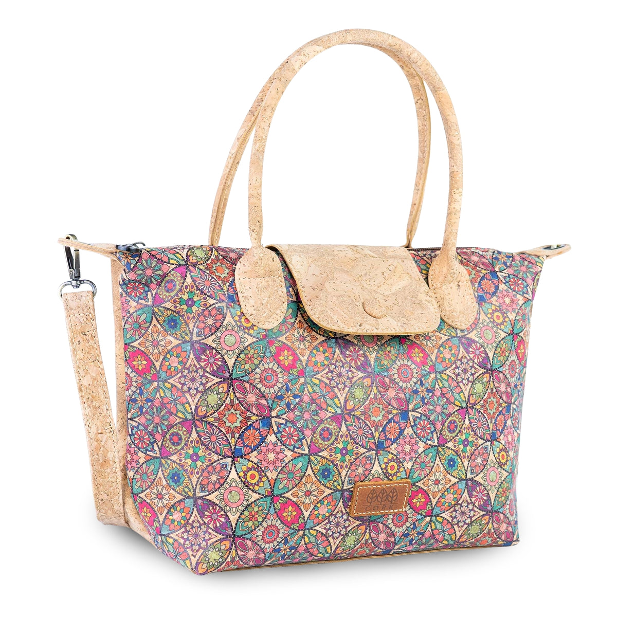 Cork Handbag with Detachable Shoulder Strap BAGD-655