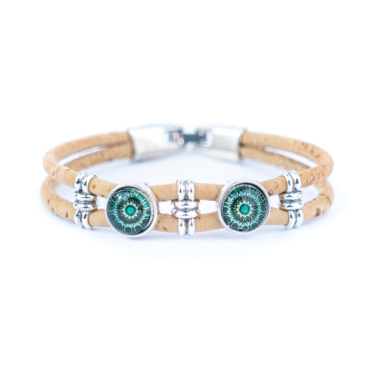 Natural Cork and Accessories Handmade Women's cork Bracelet BR-467-MIX-5