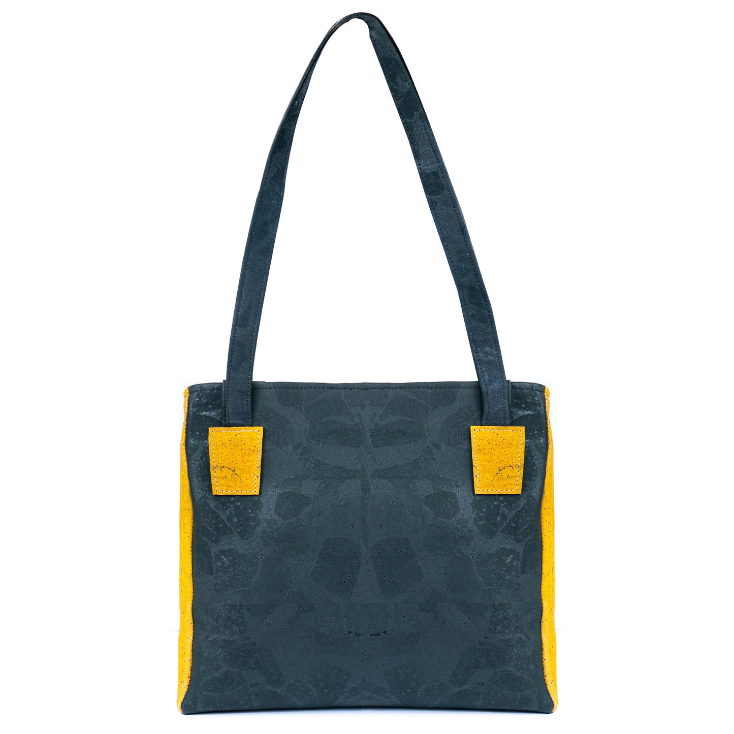 Cork Handbag for Women – Dual Tone Tote with Front Pocket BAGP-310