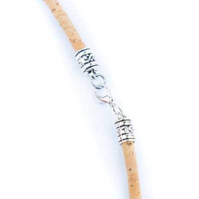 Natural cork cord and hollow heart pendant handmade women's fashion necklace N-013-5