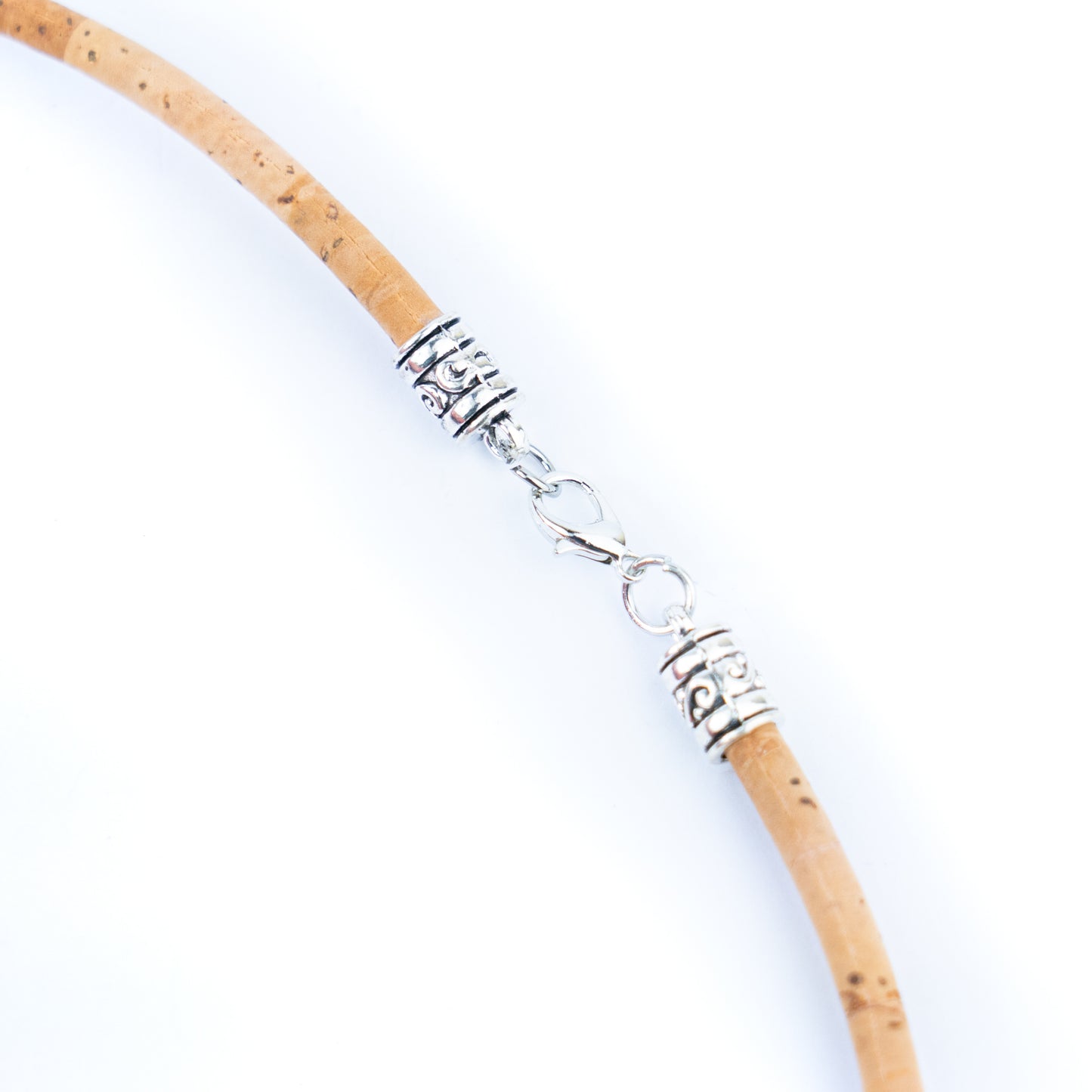 Natural cork cord and Heart of Viana pendant handmade women's fashion necklace N-011-5