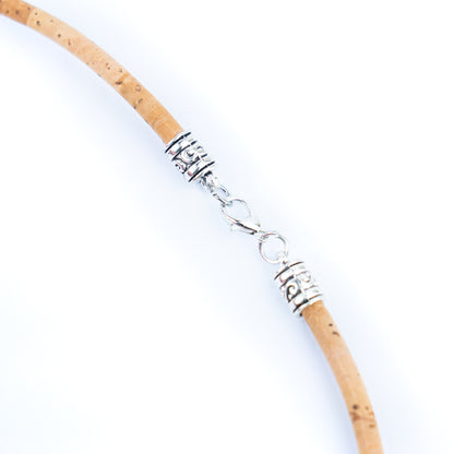 Natural cork cord and Heart of Viana pendant handmade women's fashion necklace N-011-5