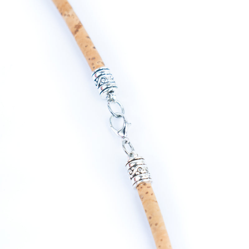 Natural cork cord and Heart of Viana pendant handmade women&