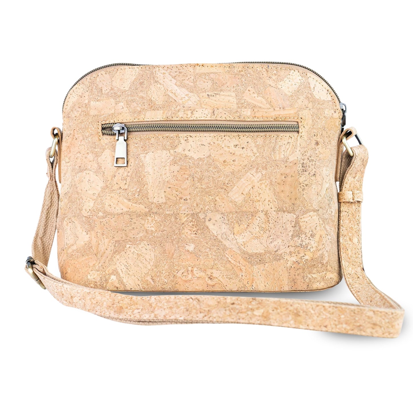 Natural Cork Crossbody Bag with Printed Accent BAGD-659