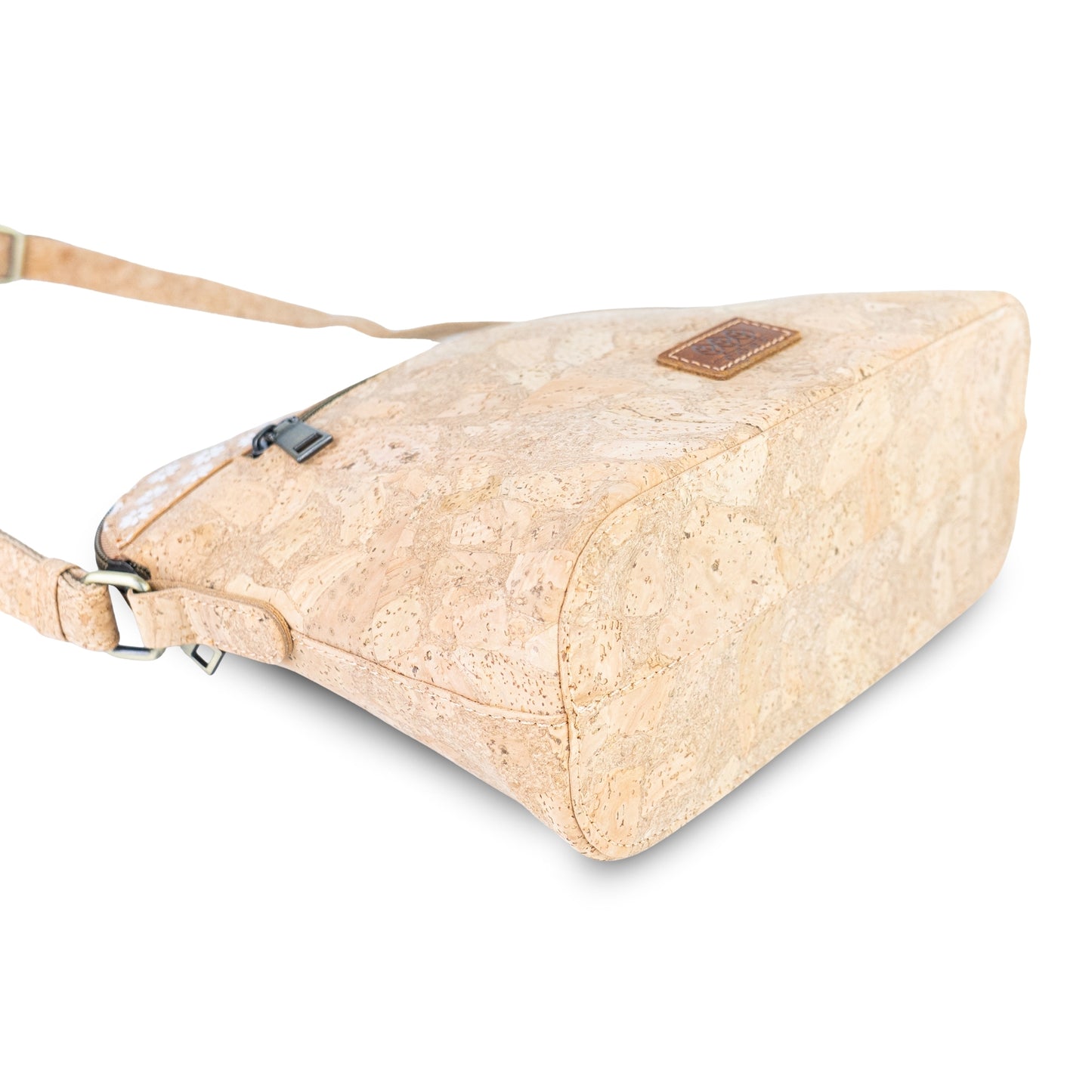 Natural Cork Crossbody Bag with Printed Accent BAGD-659
