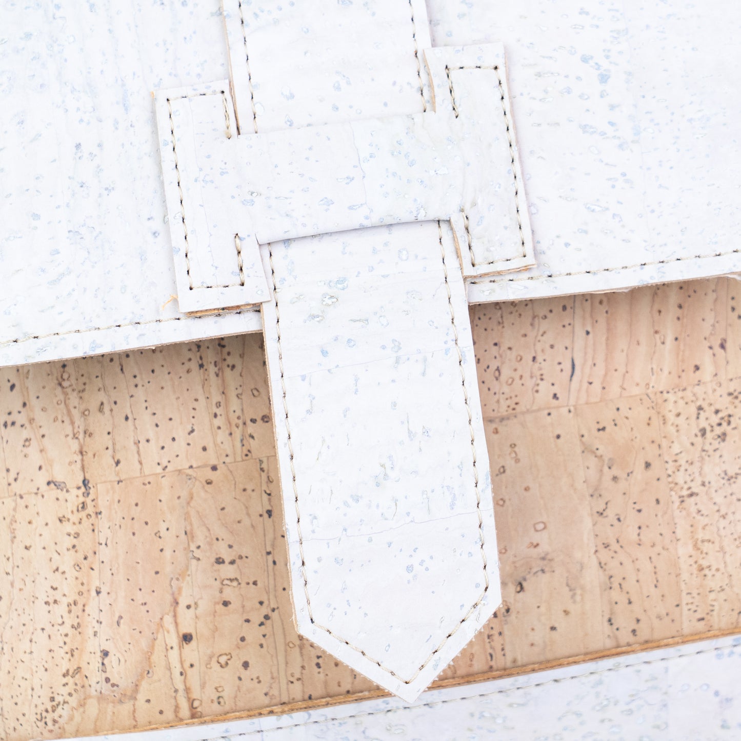 Cork Crossbody Bag | Double-Sided Natural Cork with Detachable Strap BAGP-374