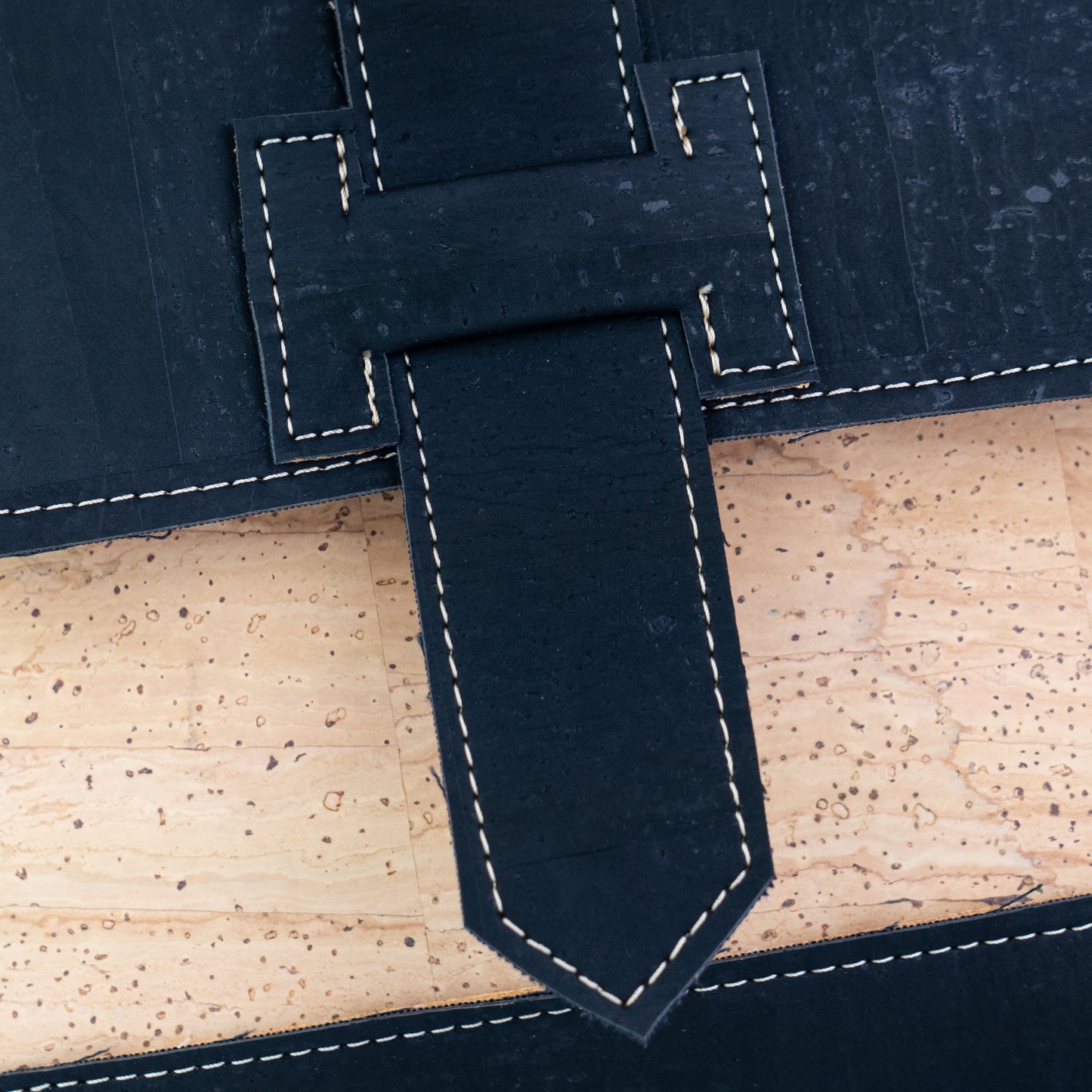 Cork Crossbody Bag | Double-Sided Natural Cork with Detachable Strap BAGP-374