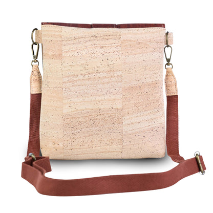 Cork Crossbody Bag | Double-Sided Natural Cork with Detachable Strap BAGP-374