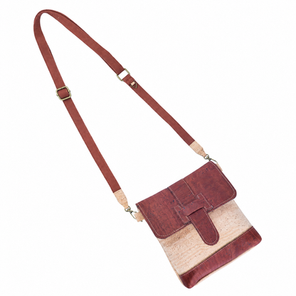 Cork Crossbody Bag | Double-Sided Natural Cork with Detachable Strap BAGP-374
