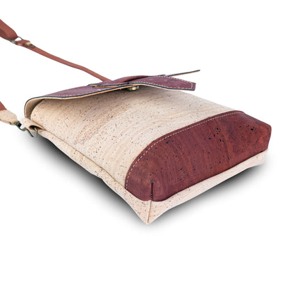 Cork Crossbody Bag | Double-Sided Natural Cork with Detachable Strap BAGP-374