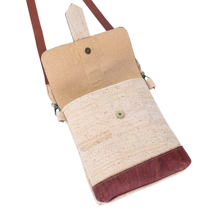 Cork Crossbody Bag | Double-Sided Natural Cork with Detachable Strap BAGP-374
