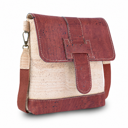 Cork Crossbody Bag | Double-Sided Natural Cork with Detachable Strap BAGP-374