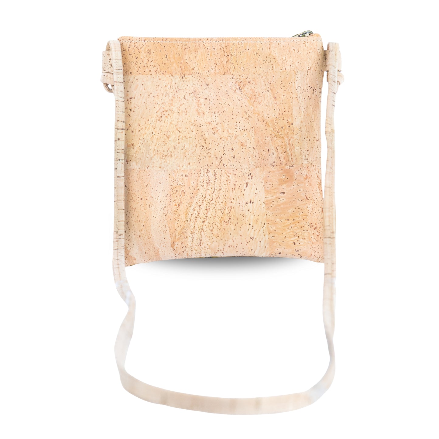 Cork Crossbody Bag with Triple Zippers BAGP-321-GH