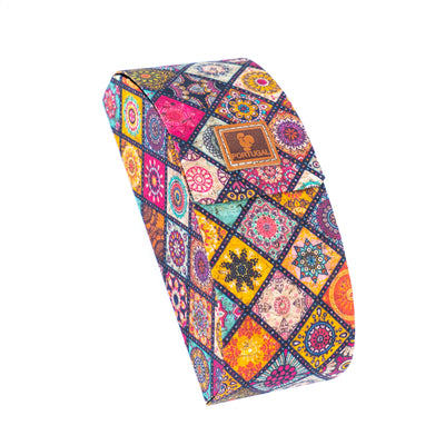 Cork Eyeglass Cases – Colorful Printed Designs with Magnetic Closure（12units)