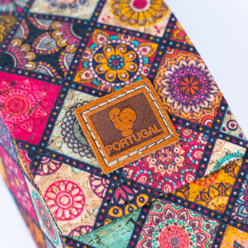 Cork Eyeglass Cases – Colorful Printed Designs with Magnetic Closure（12units)