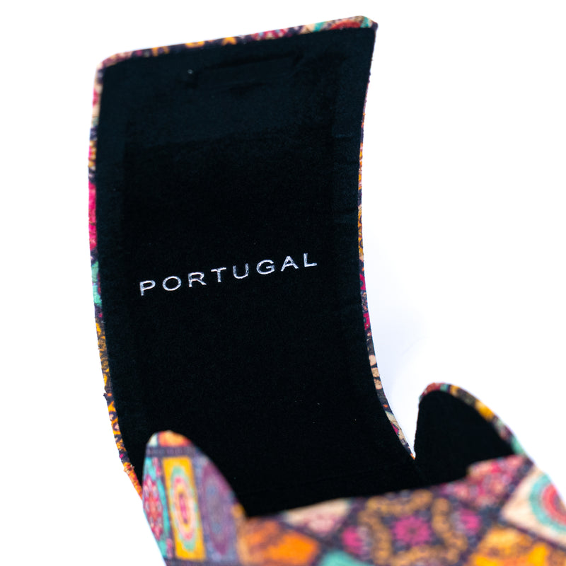 Cork Eyeglass Cases – Colorful Printed Designs with Magnetic Closure（12units)