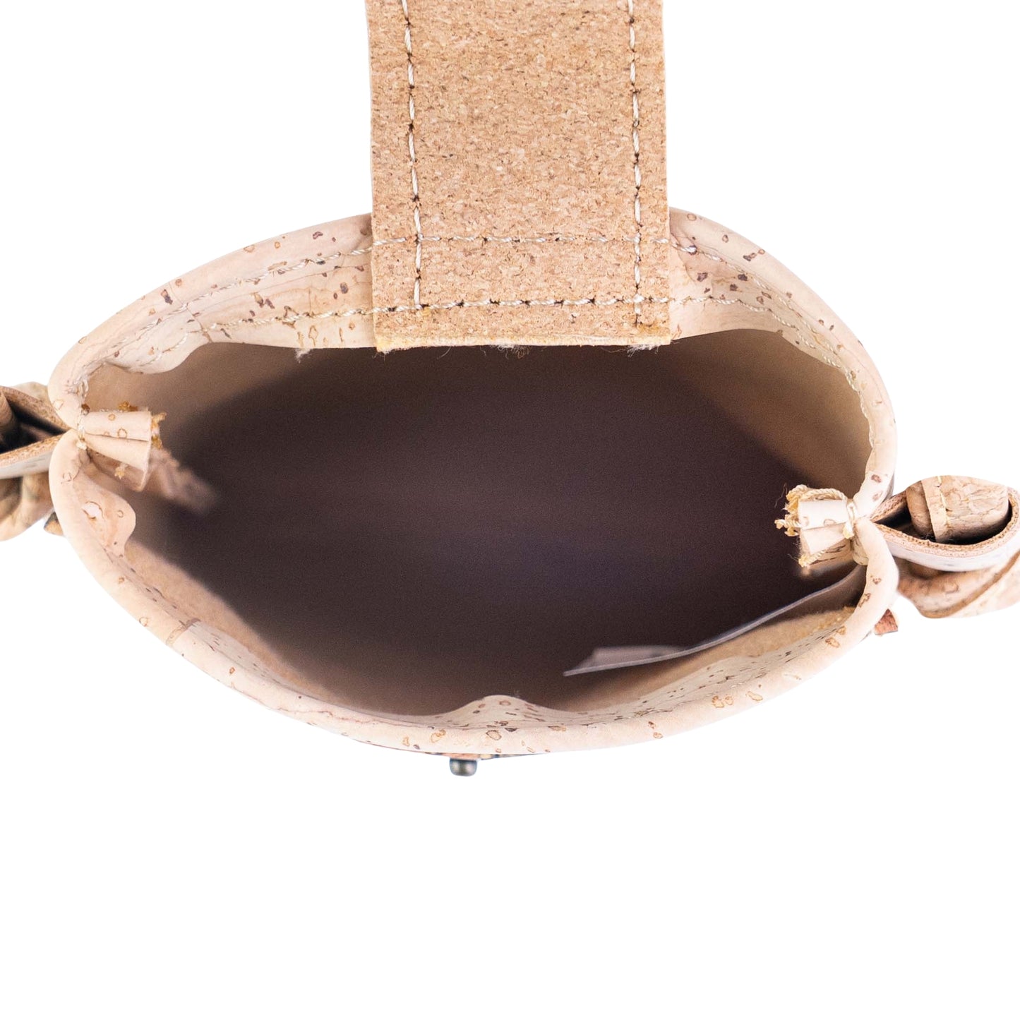 5pcs | Cork Phone Crossbody Bag | Patchwork Flap, Snap Closure & Cork Rope Strap BAGP-371