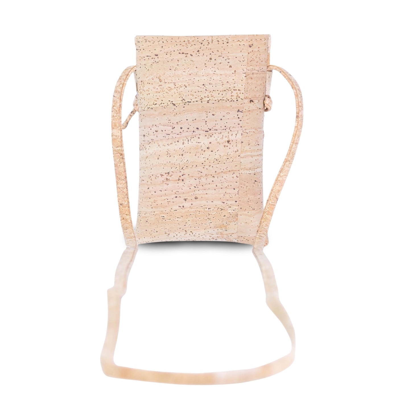 5pcs | Cork Phone Crossbody Bag | Patchwork Flap, Snap Closure & Cork Rope Strap BAGP-371