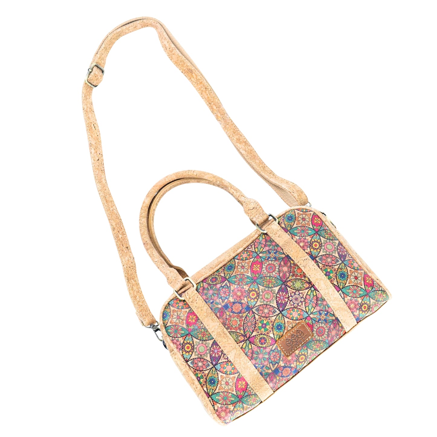 Cork Handbag & Crossbody Bag – Top Handles, Adjustable Strap BAGD-651