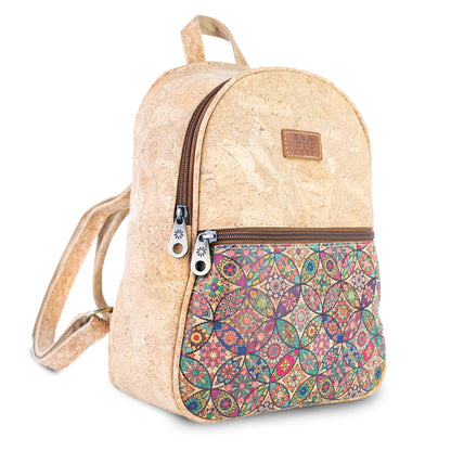Cork Backpack with Front Zip Pocket – Adjustable Straps BAGD-650