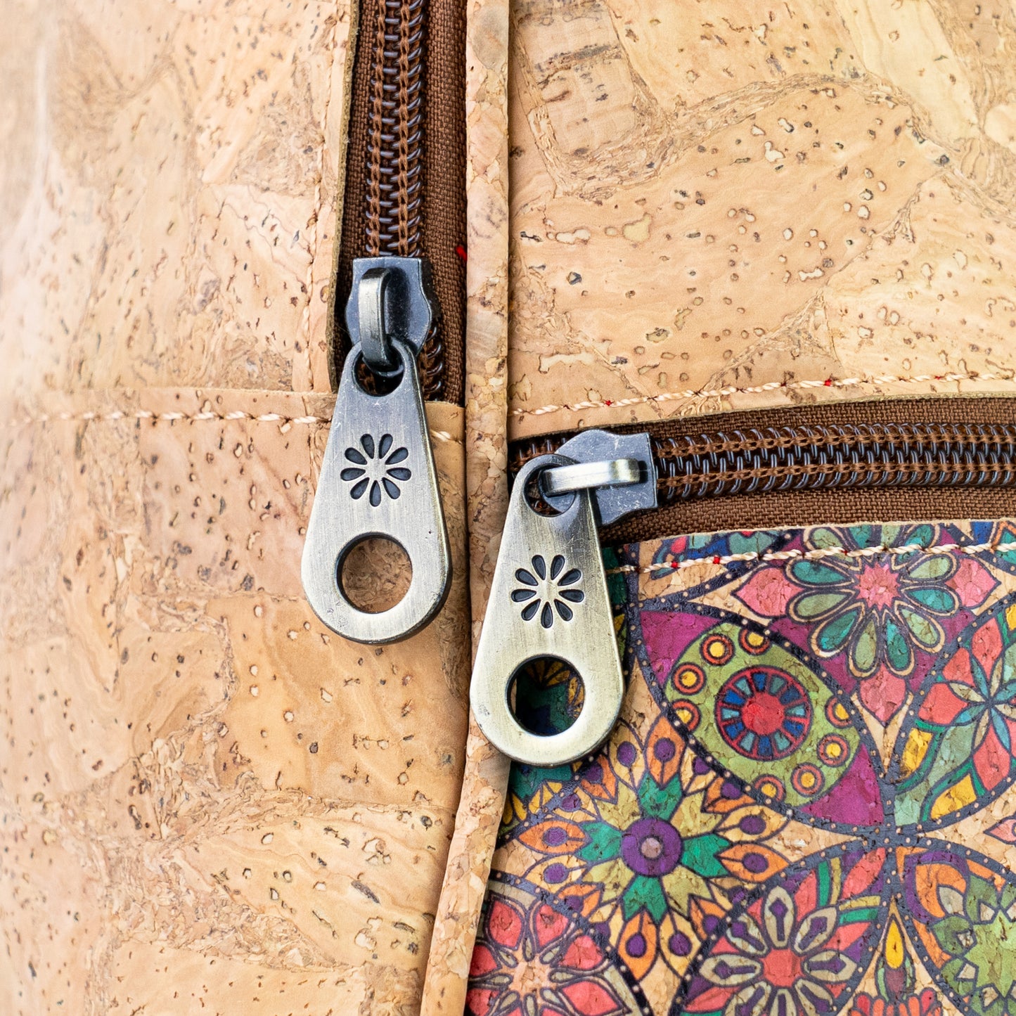 Cork Backpack with Front Zip Pocket – Adjustable Straps BAGD-650