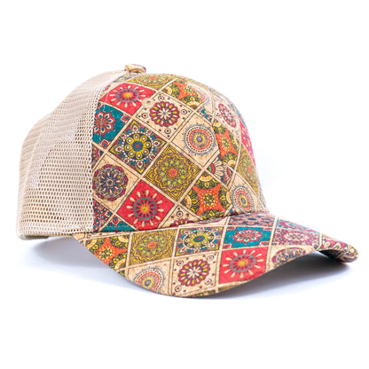 Cork Printed Women's Baseball Cap L-873A-MIX-12（12units）