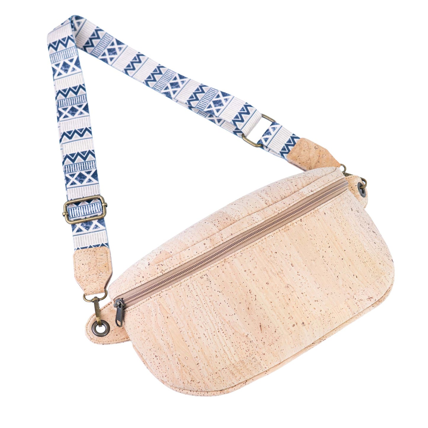 Cork Crossbody Belt Bag with Strap Options | Vegan Fanny Pack BAGP-377