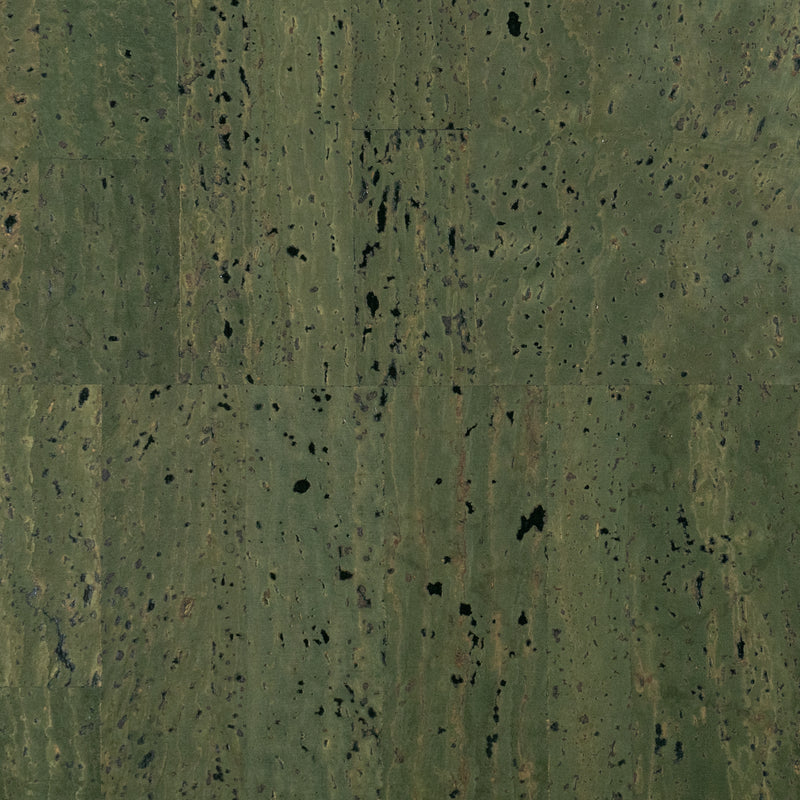 Premium Solid dark green Cork Fabric COF-124-B