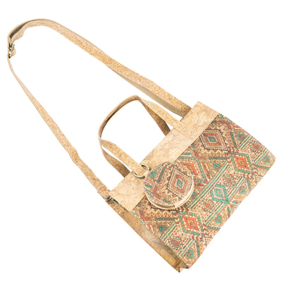 Cork Handbag with Coin Purse BAGD-613