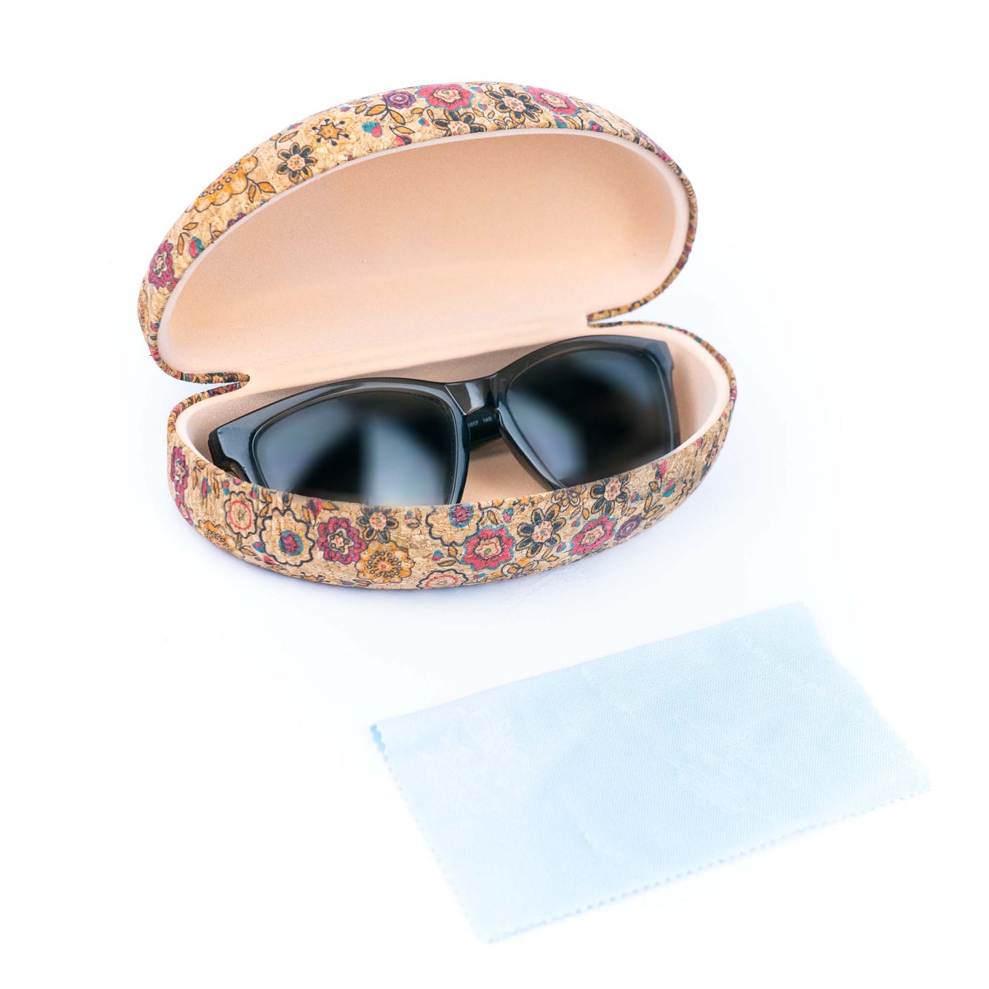 Eco-Friendly Natural Cork Glasses Case L-1111-MIX-12