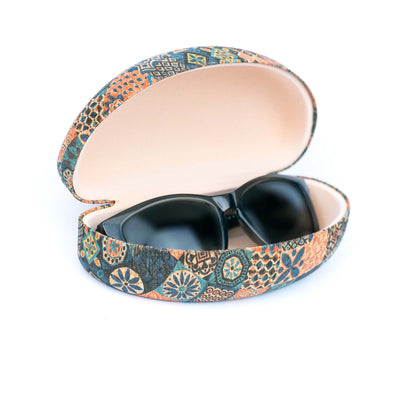Eco-Friendly Natural Cork Glasses Case L-1112-MIX-12