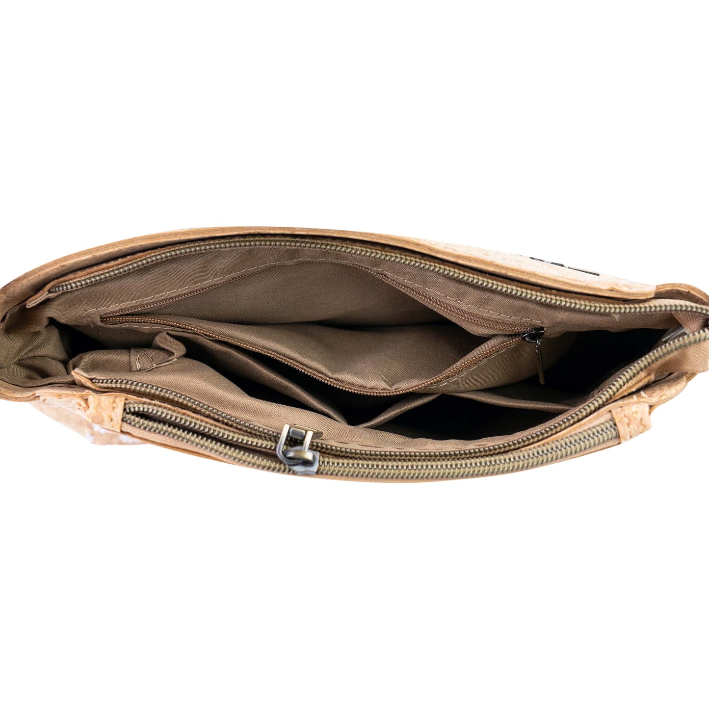 Natural Cork Multi-Compartment Crossbody Bag BAGD-657