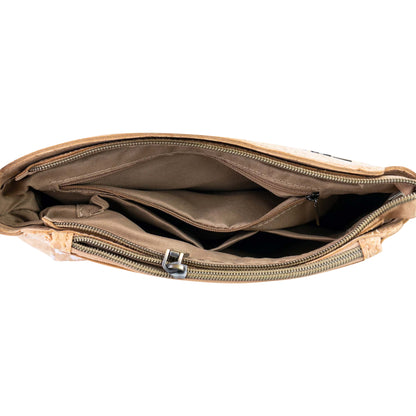 Natural Cork Multi-Compartment Crossbody Bag BAGD-657