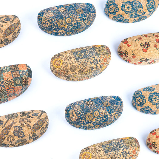 Eco-Friendly Natural Cork Glasses Case L-1112-MIX-12