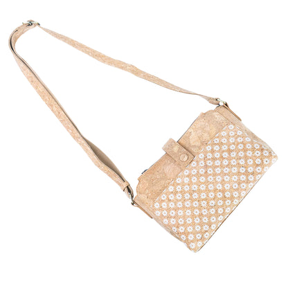 Natural Cork Multi-Compartment Crossbody Bag BAGD-657