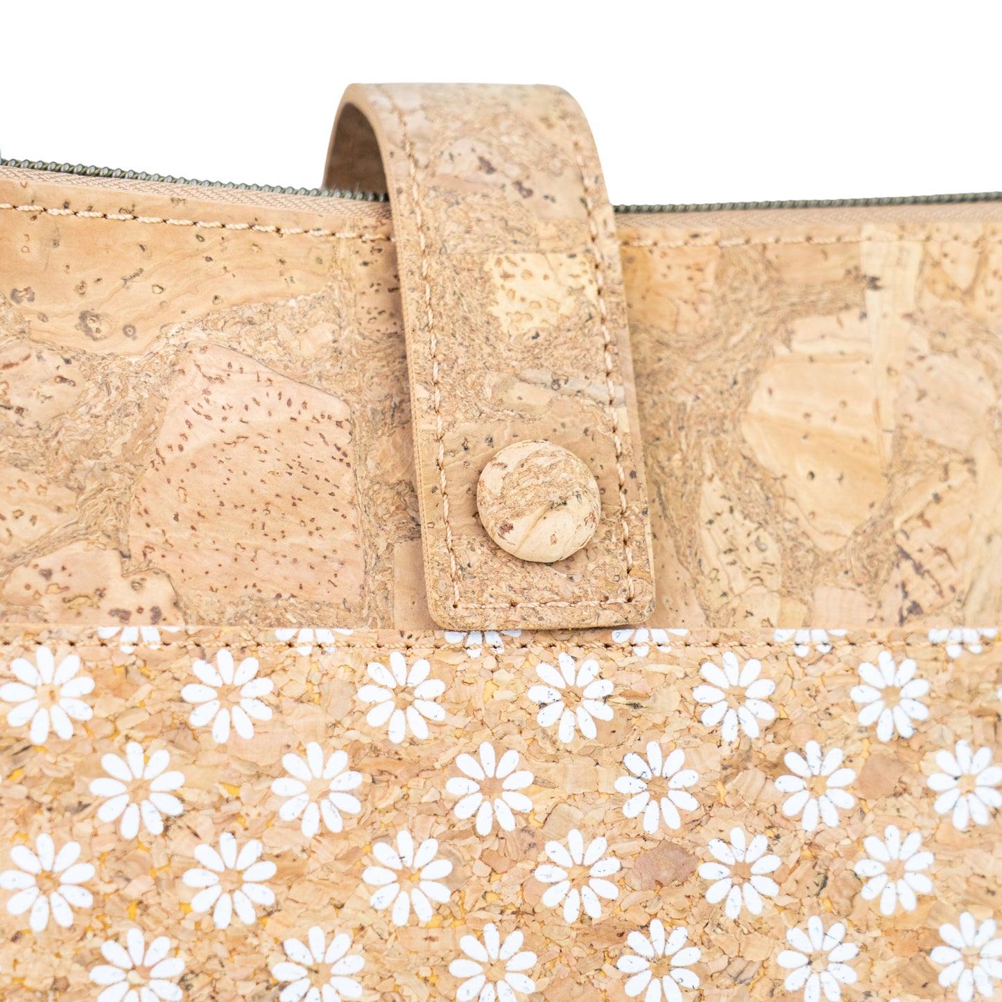 Natural Cork Multi-Compartment Crossbody Bag BAGD-657