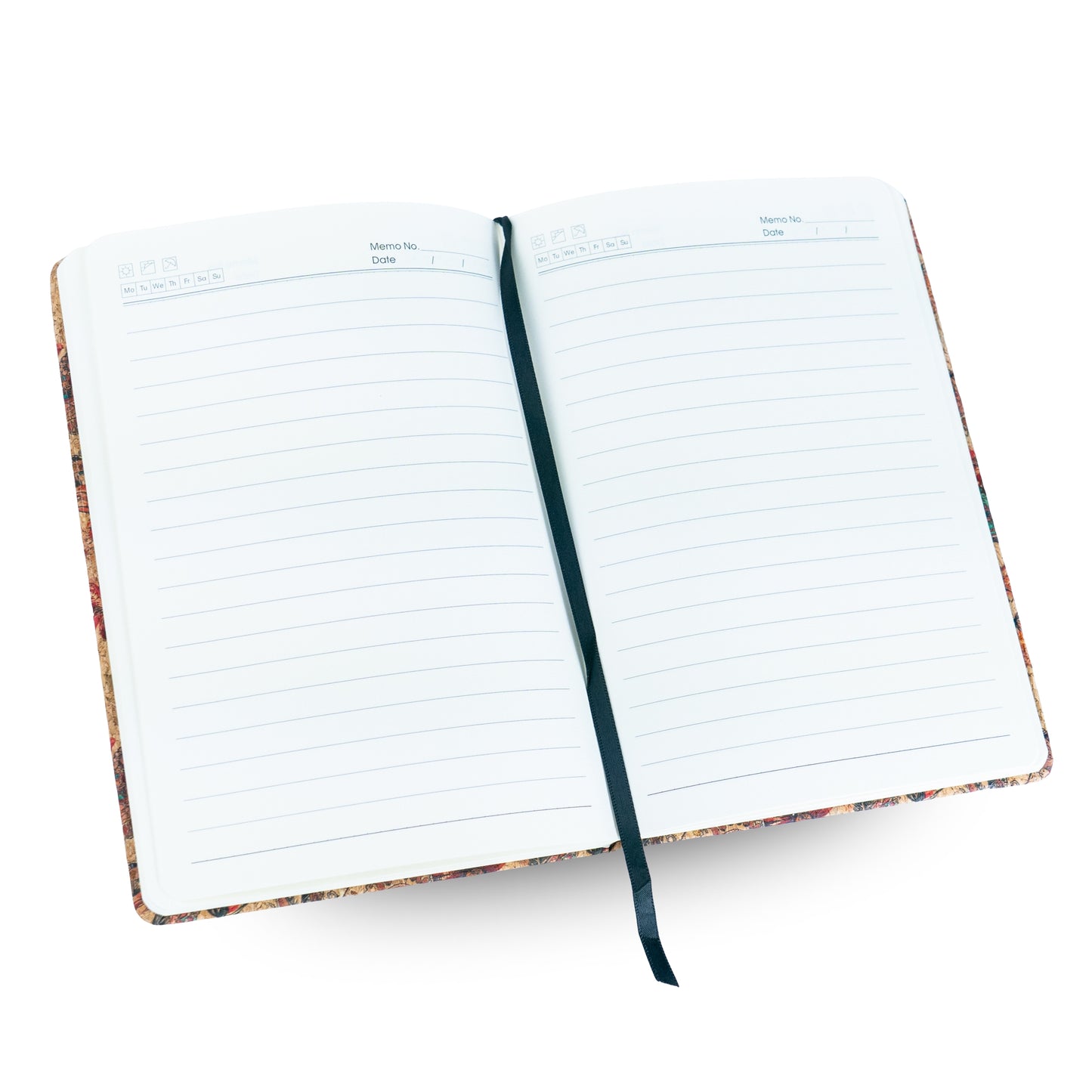 Cork Notebook with Mosaic and Floral Designs L-1157