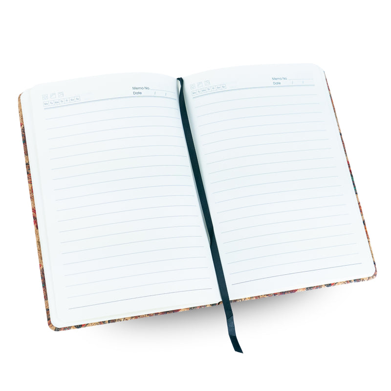 Cork Notebook with Mosaic and Floral Designs L-1157