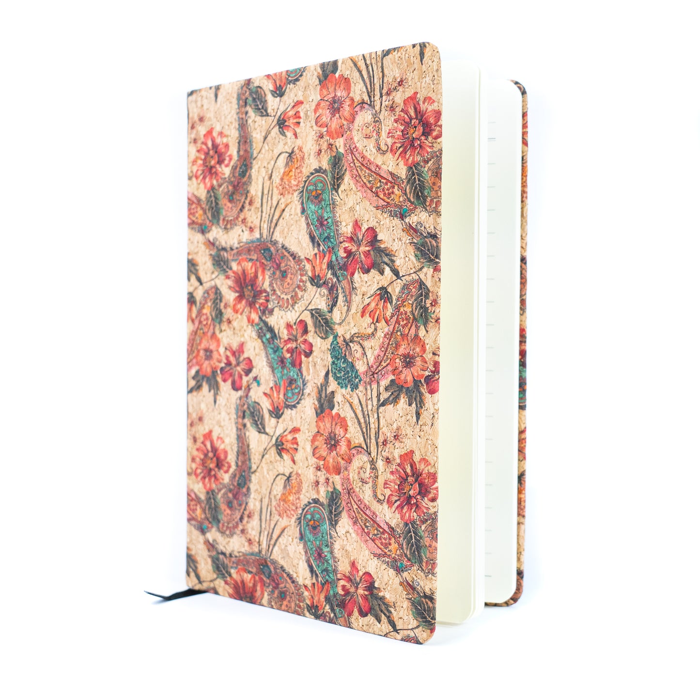 Cork Notebook with Mosaic and Floral Designs L-1157