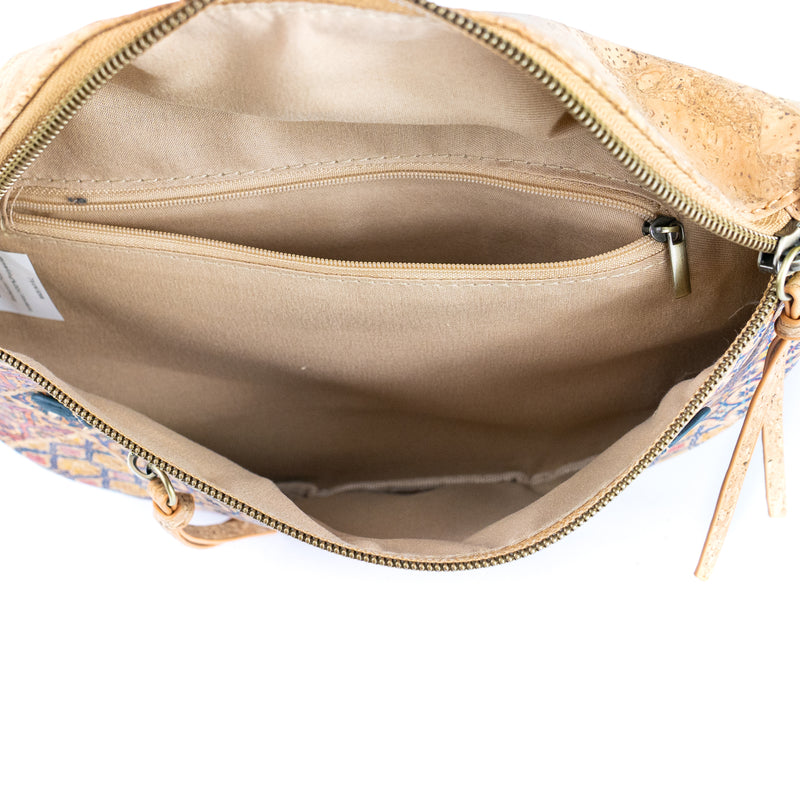 Cork Fanny Pack Shoulder Bag – Mosaic & Floral Patterns BAGD-615