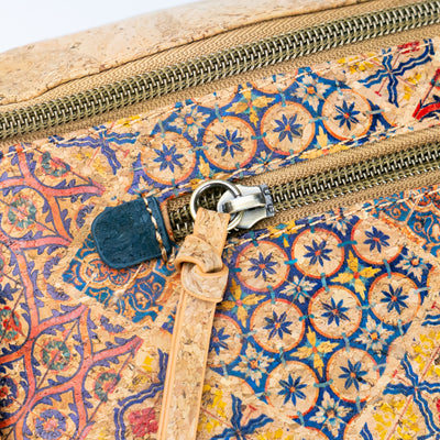 Cork Fanny Pack Shoulder Bag – Mosaic & Floral Patterns BAGD-615