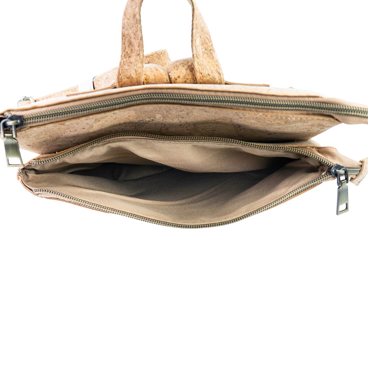 Natural Cork Backpack with Printed Front Panel BAGD-652