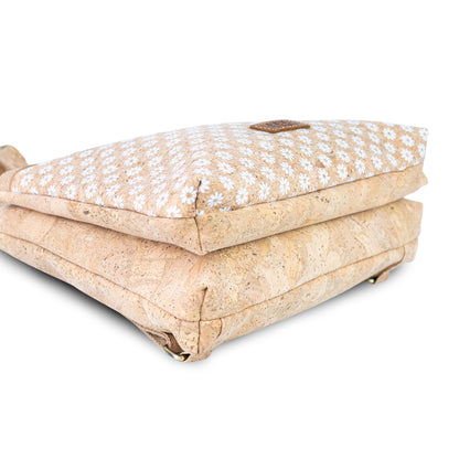 Natural Cork Backpack with Printed Front Panel BAGD-652