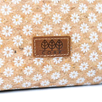 Natural Cork Backpack with Printed Front Panel BAGD-652